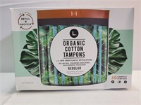 1 for 1 Life Organic Cotton Tampons 60 Regulars