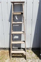6 Ft. Wooden Step Ladder