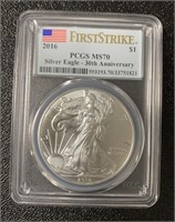 2016 - PCGS MS70 First Strike Silver Eagle