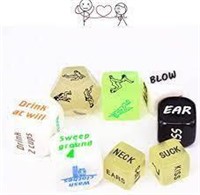 Game Dice with 8 Different Positions