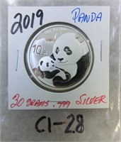 C1-28 2019 Panda .30 .999 silver