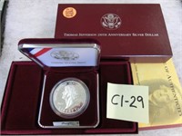 C1-29 Thomas Jefferson 250 anniversary Silver