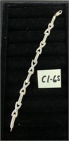 C1-65 sterling "X" link bracelet