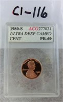 C1-116  1980S PR69 Ultra Deep Cameo