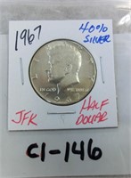 C1-146  1967 Kennedy half dollar 40% silver