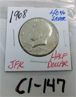 C1-147  1968 Kennedy half dollar 40% silver