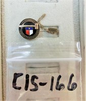 C15-166 G.F.C.W. 2pc lapel pin 10K 3.06g