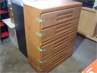 Wood 5-Drawer Dresser - 36" x 47" x 16.5"