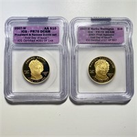 2007-W $10 President & Spouse 2 Coin Set PR70DCAM