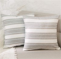 Set of 2,Multi Color Stripe Pillow Case Soft