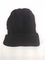 New women's black knit hat