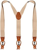 Alizeal Men's Clip Suspenders with Elastic Band