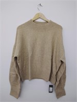 Woolen Bloom Women's Knit Sweater, Camel, XXL