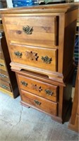 Pair of dusty night stands. Pattern matches next