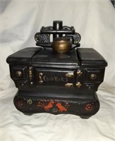 Cookie Jar McCoy USA Cast Iron Stove Look 10"x 9"