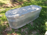 Galvanized water tank 7ft. L, 2ft. H, 29in. w