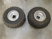 2-22-10-9 tires on 4 hole rims 4 wheeler