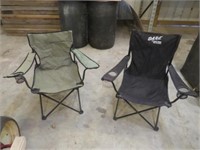 2 fold up chairs