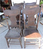 6 Triple Pressback Chairs