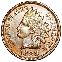 1888 Indian Head Penny NEARLY UNCIRCULATED