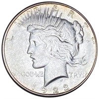 1923-D Silver Peace Dollar CLOSELY UNC