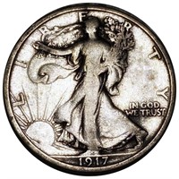 1917 Walking Half Dollar NICELY CIRCULATED
