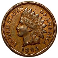 1893 Indian Head Penny CLOSELY UNCIRCULATED