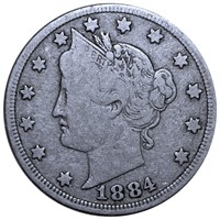 1884 Liberty Victory Nickel NICELY CIRCULATED