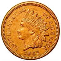 1862 Indian Head Penny LIGHTLY CIRCULATED