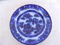 Antique Flo Blue Plate 9 1/2"D