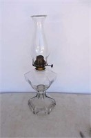 Antique Oil Lamp 19 1/2"T