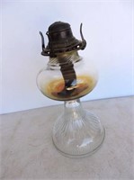 Antique Oil Lamp 10"T
