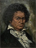 Fred T. Kainer Painting, Portrait of Beethoven.