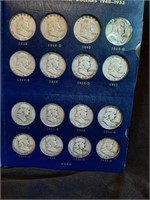 Silver Franklin Half Dollar Coin Collection