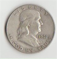 1961-D Silver Franklin Half Dollar