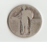 unknown Date, Silver Standing Liberty Quarter