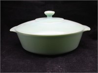 FIRE KING Jadeite Casserole Baking Dish 2000 w Lid