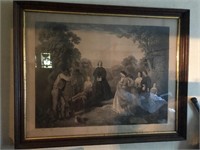 Engraving "Burial of Latane" by W.D. Washington