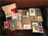 Assorted Vintage Playing Cards & Poker Chips