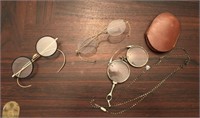19th C. Spectacles & GF Folding Reading Glasses