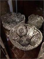 Vintage Cut Crystal Bowls
