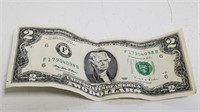 1995 $2 Dollar Note F17904098B