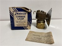 Justrite Carbide Lamp USA With Box