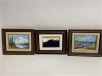 (3) Framed Art 2- Signed Original Paintings
