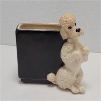 ROYAL COPLEY Begging Poodle Planter 7" Tall