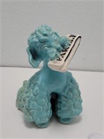 1930s Poodle Holding Newspaper Made In France