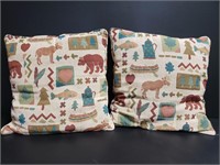 Wildlife Throw Pillows 16"×16"