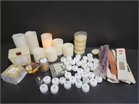 LED Candles, A Few Wax Candles And Incense