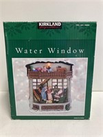 Water Window Musical Christmas Snow Globe