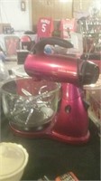 Clean and looks new red Sunbeam Mixmaster